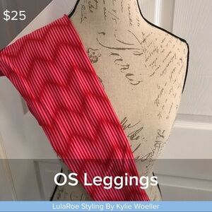 Pink leggings! So cute! ♥️ Lularoe 🆕  OS